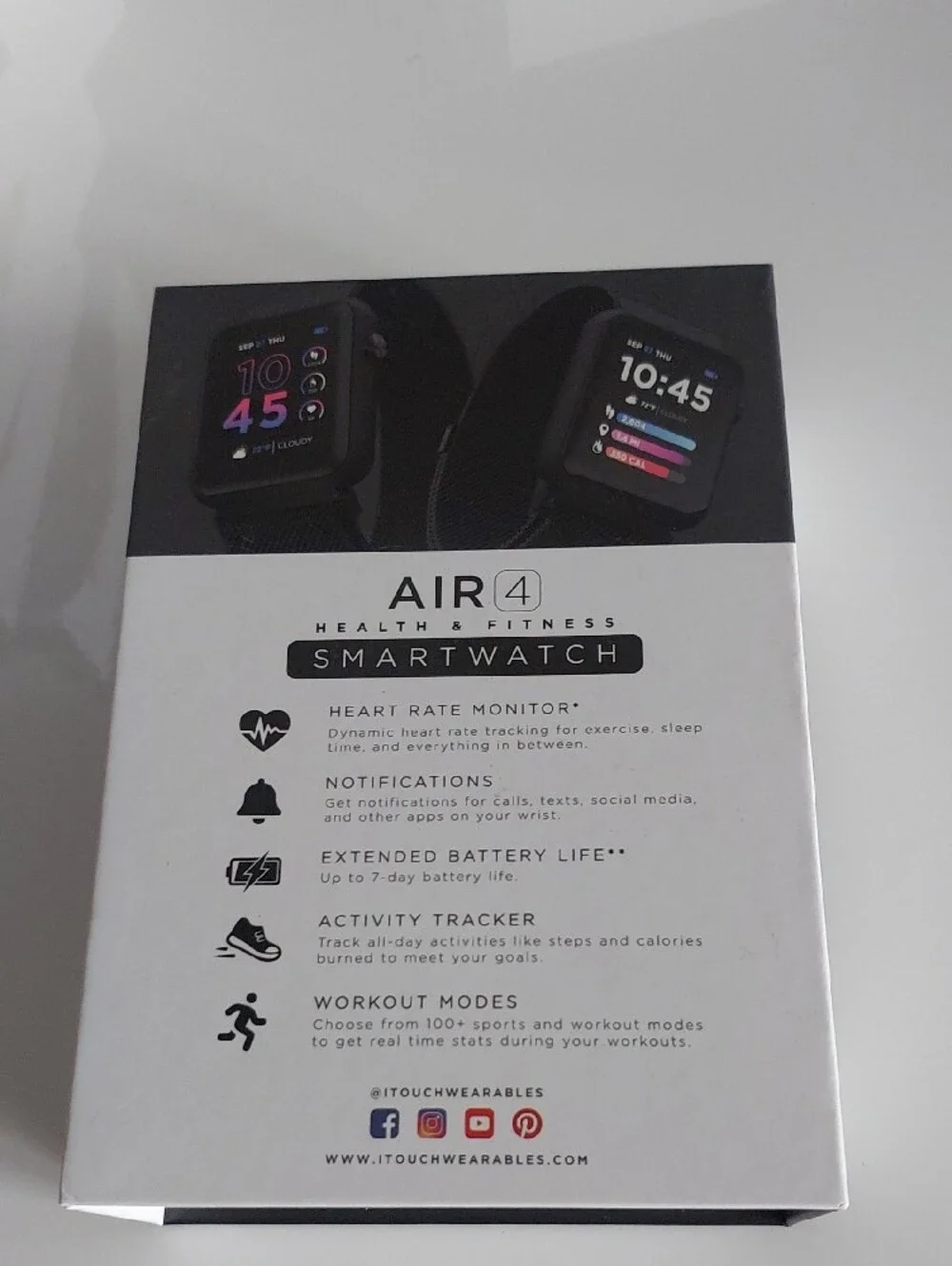 Air 4 Smartwatch - Black
